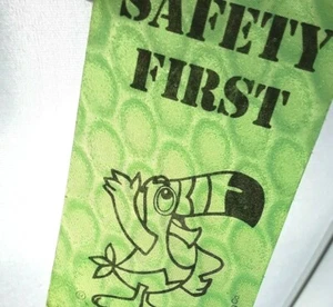 RARE 1978 Kellogg's Cereal Box Premium Toucan Sam Green Laser Cut Reflector  - Bild 1 von 12