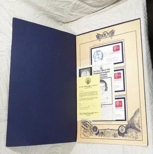 WASHINGTON COMO NUEVO 1981 PRESIDENTE REAGAN VP BUSH CONJUNTO DE COLECCIÓN DE PORTADA INAUGURAL LE - Imagen 1 de 11