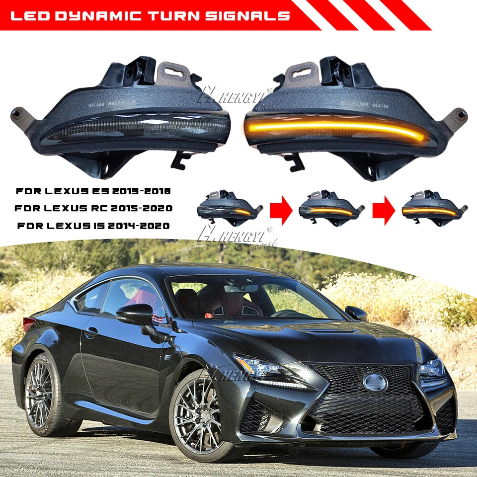 Sequential LED Mirror Light Indicator For 2013-20 Lexus IS200t IS250 IS300 IS350 - Image 1 of 4