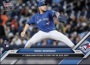 2024 Topps NOW RC 1st Cuban Start Blue Jays 4.13.24 YARIEL RODRIGUEZ Digital - Picture 1 of 1