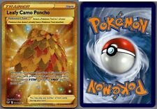 2022 Pokemon, Silver Tempest, #214/195 Leafy Camo Poncho, Gold Secret Rare