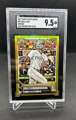 Oneil Cruz 2022 Topps Gypsy Queen Chrome Gold Refractor /50 SGC 9.5 Mint RC - Image 1 of 2