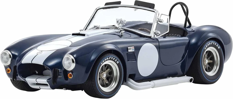 Kyosho Original 1/18 SHELBY COBRA 427 S/C Dark Blue KS08047DBL from Japan