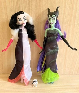 Disney Lot Villains Cruella De Vil and Maleficent's Flames of Fury Hasbro Dolls - Picture 1 of 5