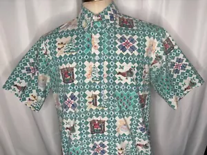 Reyn Spooner Mele Kalikimaka RARE 1988 Hawaiian Christmas Ltd Issue Shirt Sz L - Picture 1 of 11