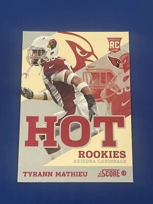 2013 Score Tyrann Mathieu RC Hot Rookies Cardinals LSU No 44 - Image 1 of 4