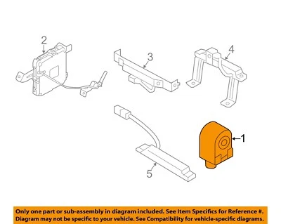 KIA OEM 14-17 Rio alarma zumbador de entrada sin llave 957101R000 Foto 1 de 2