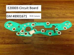 Medidores de tablero de placa de circuito impreso Camaro 70-81 con tacómetro/calibre de fábrica 8901671 - Imagen 1 de 4