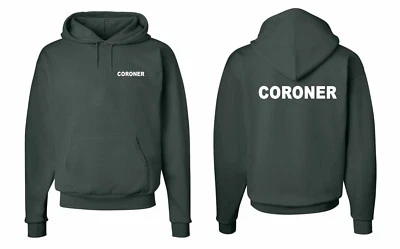 验尸官医疗检查员执法连帽运动衫 S-5XL    — 第 1/2 张图片