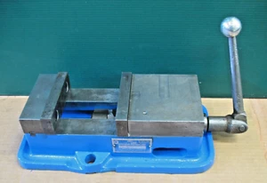 KURT VISE 5" ANG-LOCK W/HARD JAWS + HANDLE CLEANED GREASED + PAINTED - Picture 1 of 10