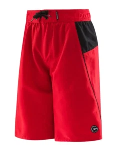 Speedo Boys Swim Sport Volley 18" Swim Shorts Atomic Red Size Large 14/16 39 - Picture 1 of 2