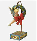 Jim Shore Xmas Tinkerbell with Wreath Ornament + Stand Disney Traditions 4023547