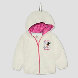 Nella Toddler Girls' Royal Friends Unicorn Hoodie - White - Size:18 Months - Picture 1 of 3