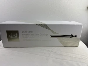 GHD PLATINUM PLUS PROFESSIONAL PERFORMANCE 1" SMART STYLER HAIR IRON WHITE - Picture 1 of 3