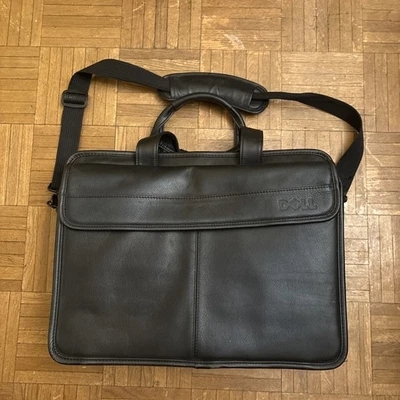 Bolso Ejecutivo para Laptop DELL Cuero Negro Correa 17x13 Pulgadas DL22A Viaje BONITO Foto 1 de 4