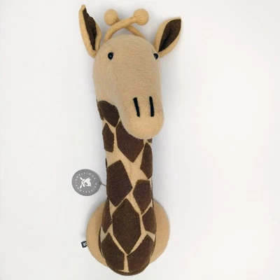 Настенный декор Fiona Walker England жираф детская комната сафари шерсть - Изображение 1 из 4