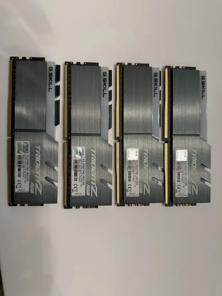 G. SKILL Trident Z RGB 32GB (4x8GB) PC4-3200 (DDR4 3200) Kit - Image 1 of 1