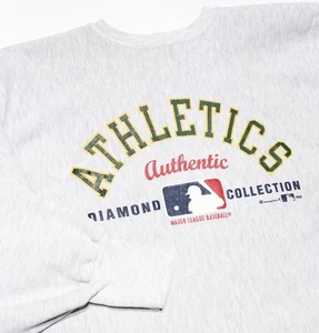 Vintage Champion Reverse Weave Oakland Athletics A's MLB Sweatshirt Men's XL USA - Picture 1 of 16