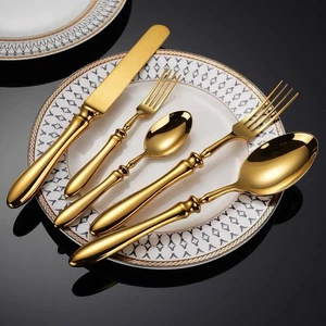 Gold Silberbesteck Set für 4 Besteck Luxus 20 Teile Deutsch Gold Utensilien Sets 1... - Bild 1 von 7