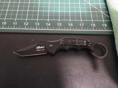 Cuchillo de Bolsillo Fox Knives THE DART Tanto Acero Inoxidable N690Co Negro Foto 1 de 4