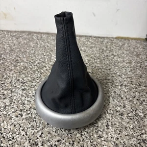 Mini Cooper S One R50 R52 R53 Echtleder Schaltsack silber 2001-2006 - Bild 1 von 11