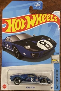 Hot Wheels Ford GT40 Dark Blue Factory Fresh 2024  - Picture 1 of 5