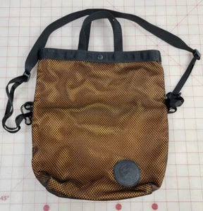 PORTER International ORANGE & Black MESH Crossbody Tote Bag - Picture 1 of 7
