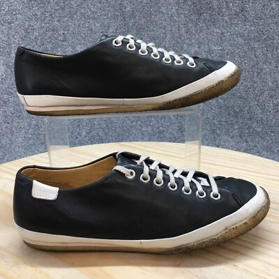 Zapatilla deportiva Clarks para mujer 7,5 M negra fiesta callejera con cordones informales cómoda cuero Foto 1 de 4