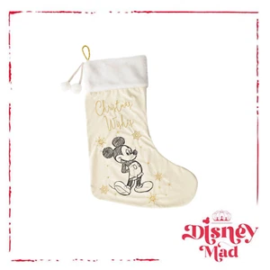 Disney Plush Velvet Stocking Mickey Mouse - Christmas Wishes - Picture 1 of 1