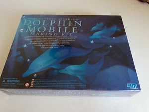 4M 3D Delphin Mobiler Modellbau Bausatz Neu&Versiegelt Funkelnd Basteln Malen Sie Eigen - Bild 1 von 4