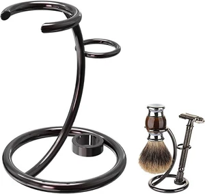 Shower Shaving Brush Stand Stainless Steel Safety Razor Holder Comaptible with - Picture 1 of 6