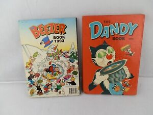 1X Dandy Anuario 1975 Y 1X Beezer 1993 Vintage Tapa Dura Anuario