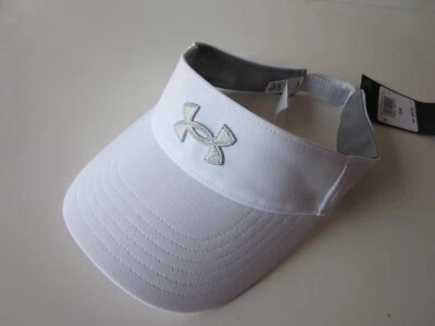 Under Armour女式闪电遮阳板-白色 — 第 1/4 张图片