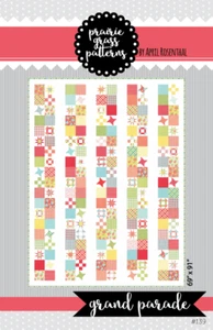Quilt Pattern GRAND PARADE Moda PRAIRIE GRASS Summerfest FAT EIGHTH FRIENDLY - Picture 1 of 4