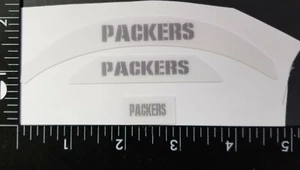 Green Bay Packers Grey Mini Bumpers Football Helmet Decals - Picture 1 of 1