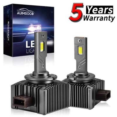 For Jaguar XKR 2003-2006 2008-2013 2015 High Power Lamps D1S LED Headlight Bulbs - Image 1 of 4