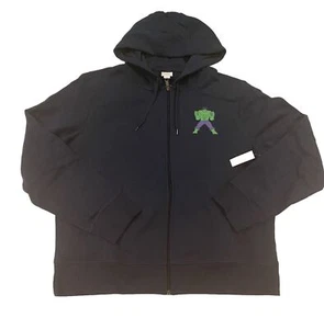 Amazon Marvel Comics Incredible Hulk Full Zip Up Hooded Sweater Jacket XL - Picture 1 of 10