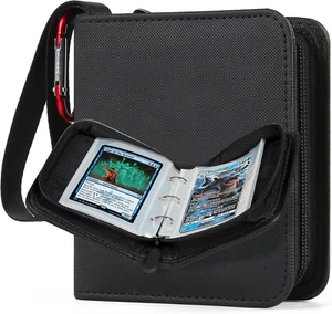 Geaoffice Small 1 Pocket Trading Card Binder, 80 Pockets Mini Card Album Book wi - Picture 1 of 13