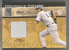 2004 ELITE THROWBACK THREADS Derek Jeter Phil Rizzuto GAME JERSEY /50 Yankees