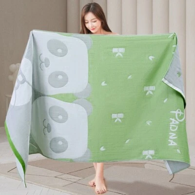 Toallas de baño de algodón 100 % orgánicas para baño envoltura corporal seguro para bebés suave secado rápido Foto 1 de 4