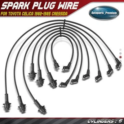 Juego de 7 cables de bujías para Toyota Celica 1982-1985 Cressida 1983-1988 2,8 L gasolina Foto 1 de 4