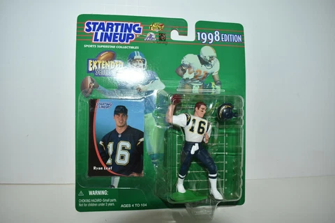 1998 NFL Ryan Leaf San Diego Chargers Starting Lineup Figure - NOC Cover