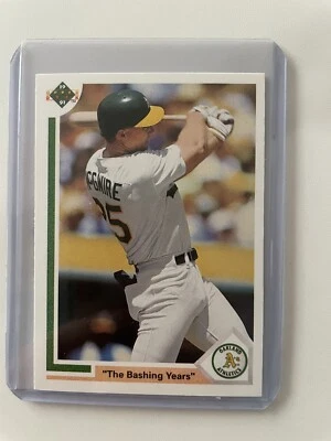 1991 Upper Deck Mark McGwire The Bashing Years Baseball Card #656 Oakland A’s - Image 1 of 2