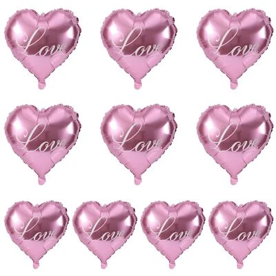 10stk Valentinstag Ballon 45cm Herz Folienballons Herz Valentinstag Deko Ball... - Imagem 1 de 4