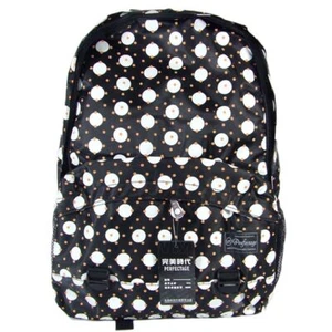 New Good Quality Navy Blue Polka Dots Students Backpack Rucksack School Bag - Picture 1 of 1