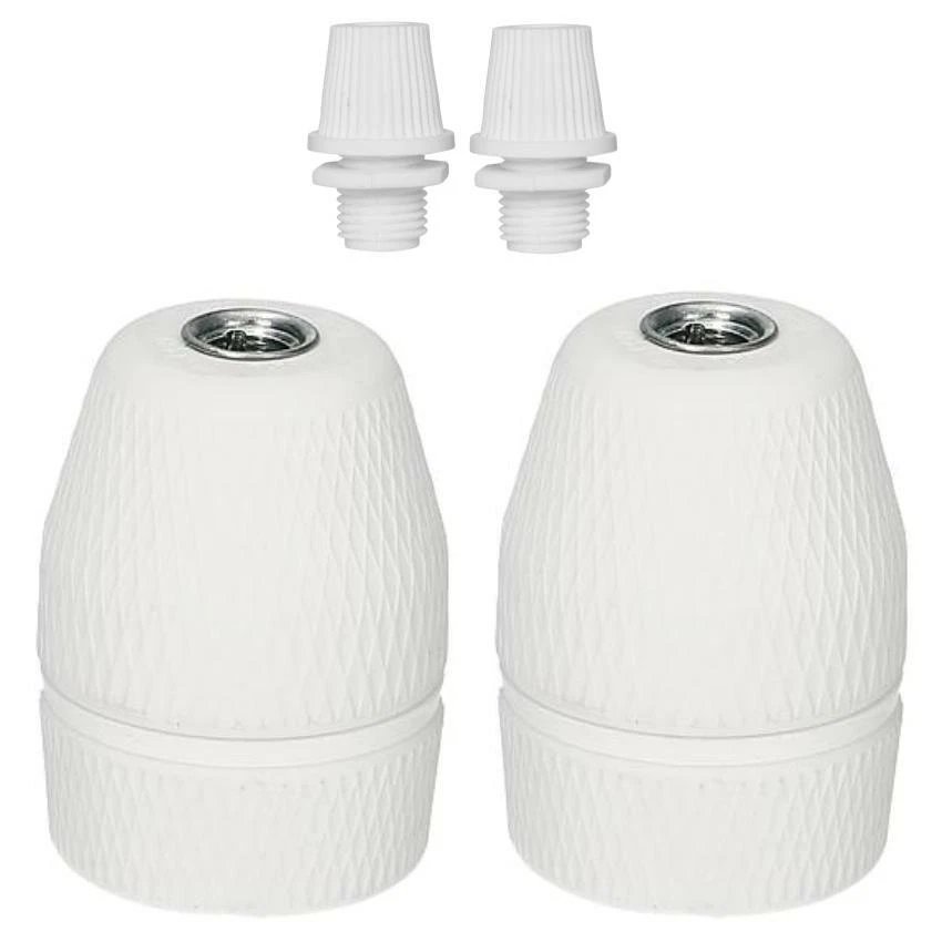 VERSCHIEDENE HERSTELLER Montura de porcelana / montura de cerámica E27 alivio de tensión a elegir libremente