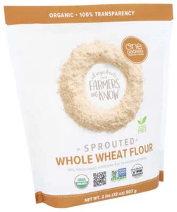 One Degree Organic Foods Organic Sprouted Whole Wheat Flour 32 Oz (Pack Of 1) - Picture 1 of 1