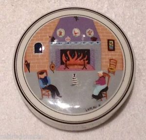 ❤ VILLEROY & BOCH LAPLAU DESIGN NAIF KAMIN FOLKSZENE PORZELLAN SCHMUCKKÄSTCHEN ❤ - Bild 1 von 5