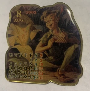Disney Pin Tinker Bell Peter Pan Calendar August 2003 Japan Le Jds Rare - Picture 1 of 1