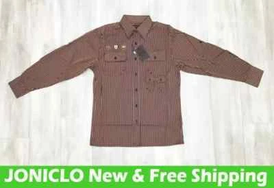 Camisa Hombre 4 Bolsillos Nueva Con Etiqueta Por Knockout Marrón Foto 1 de 4